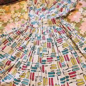 Bernie Dexter Mascara Print Dress